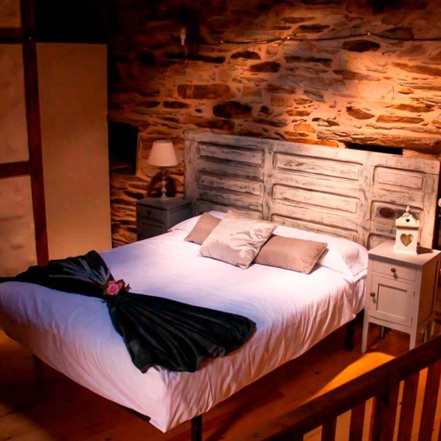 casa romántica habitación de matrimonio