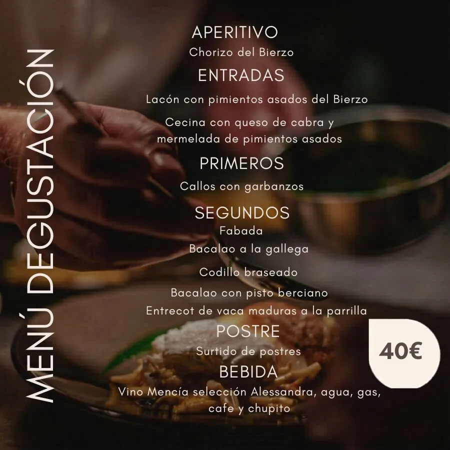 menú degustación ponferrada