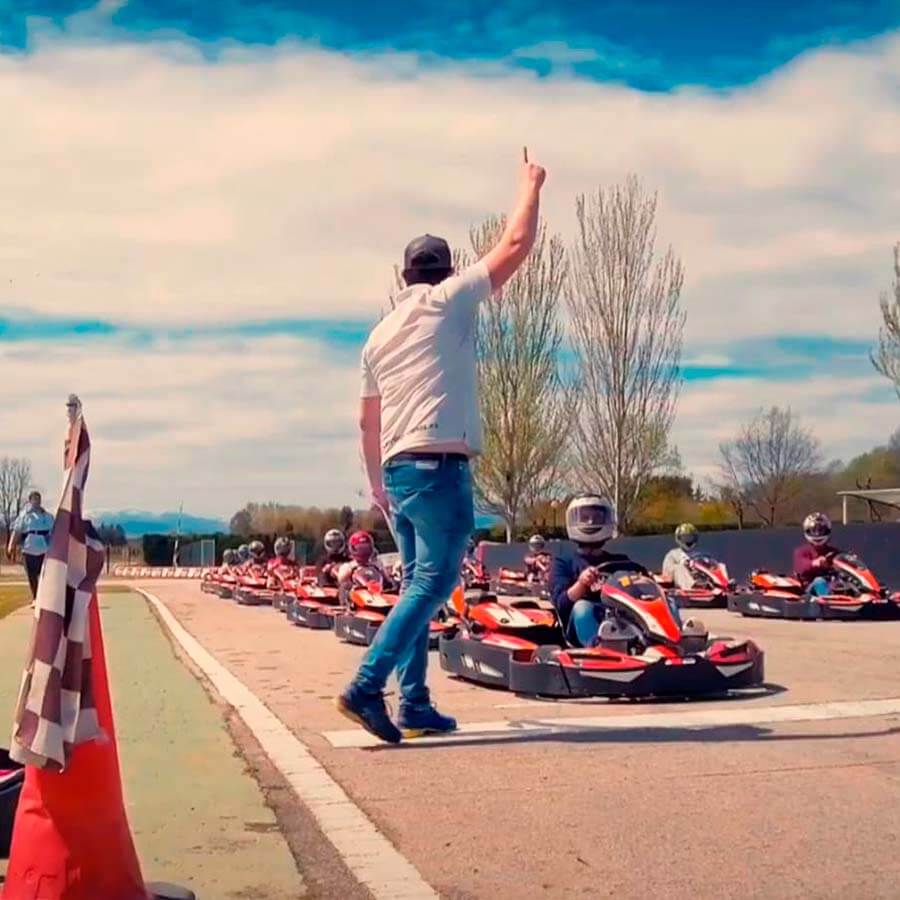 salida karting para niños