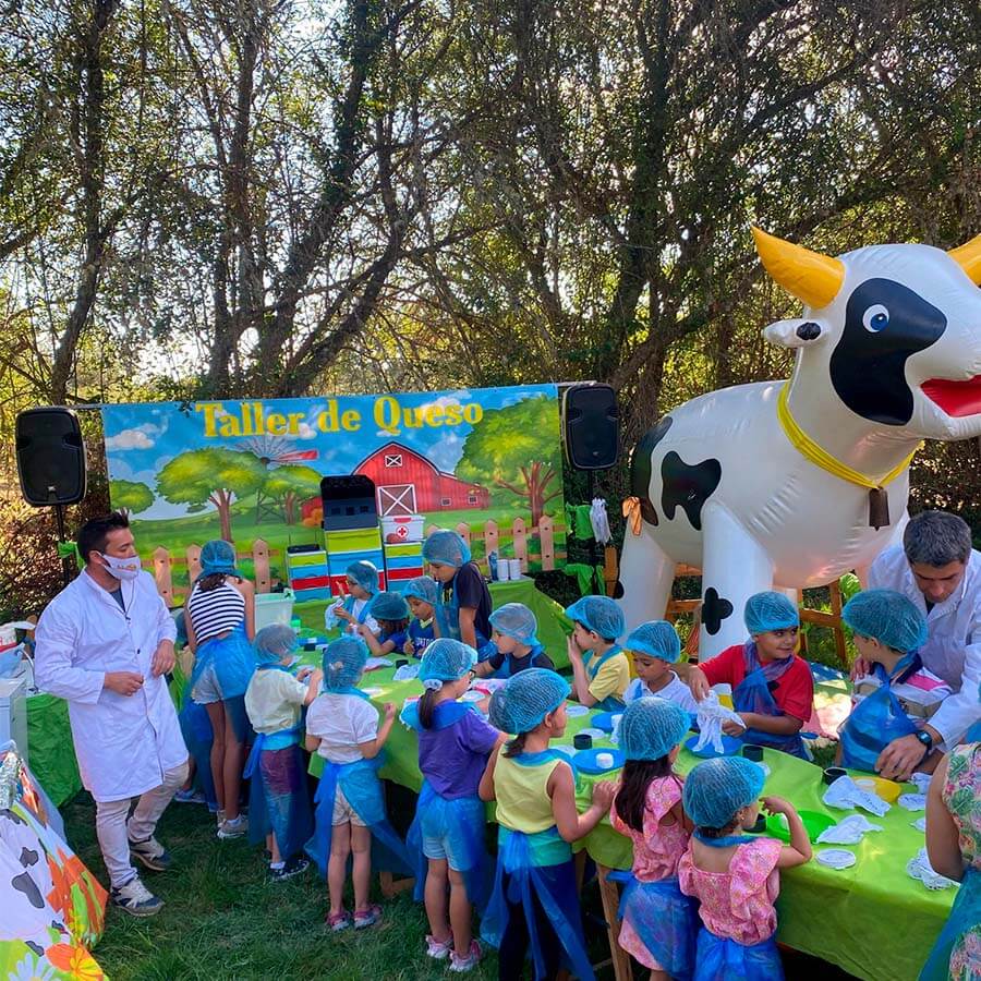taller de queso para niños
