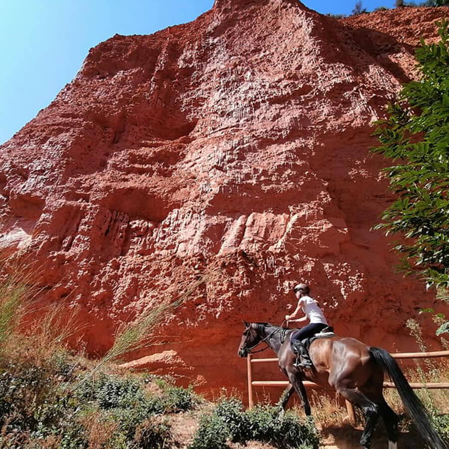 ruta a caballo por las Médulas