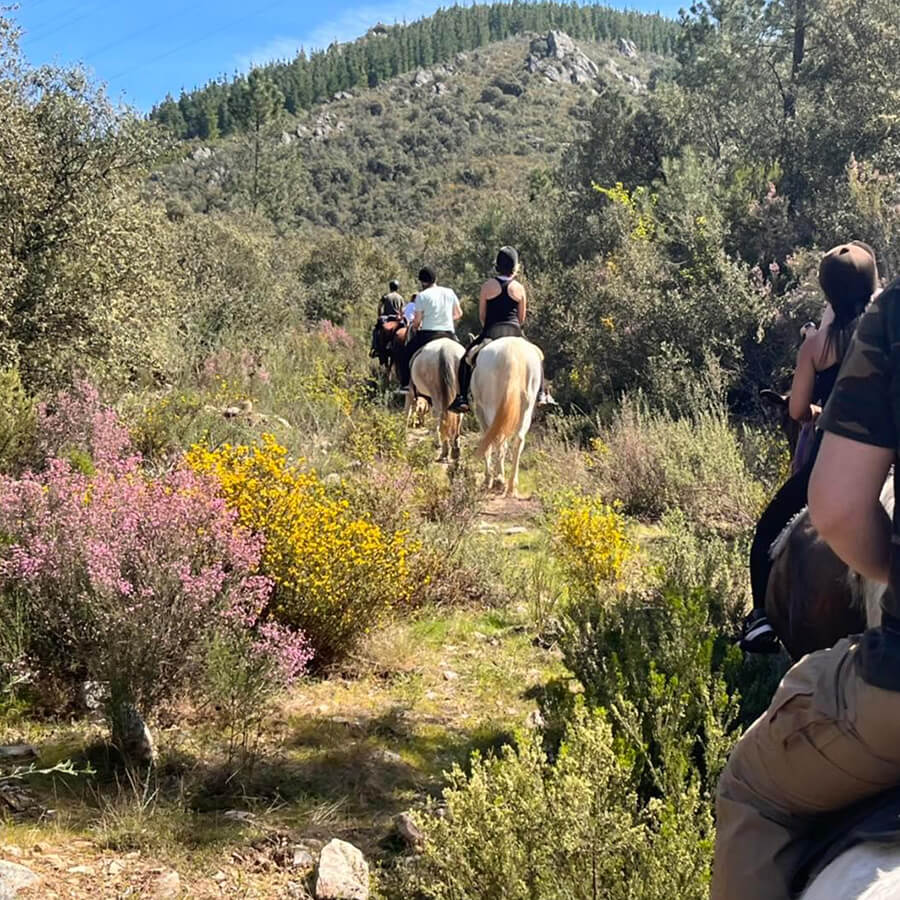 rutas a caballo por las Médulas