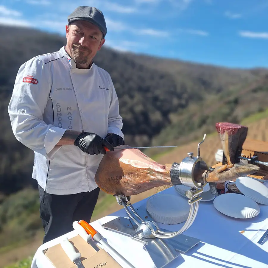 cortador de jamón para eventos