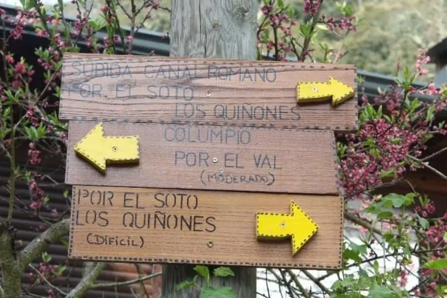 desvios e indicaciones en indicación al Columpio de Valdecarrizo