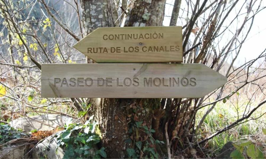 indicacion paseo de Los Molinos