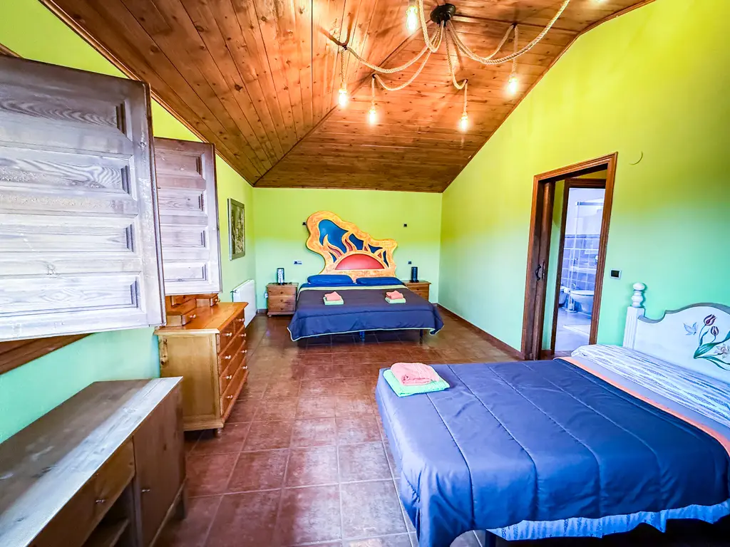 habitación doble casa rural del monte