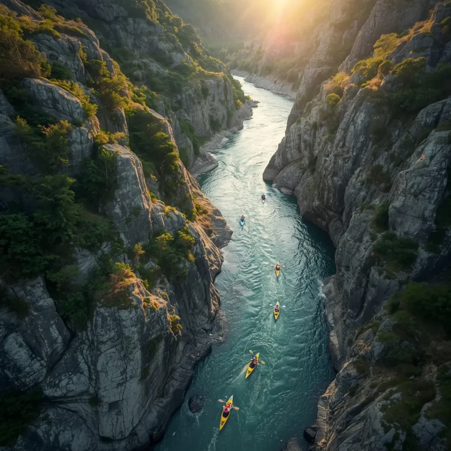 descenso del Sil en Canoa